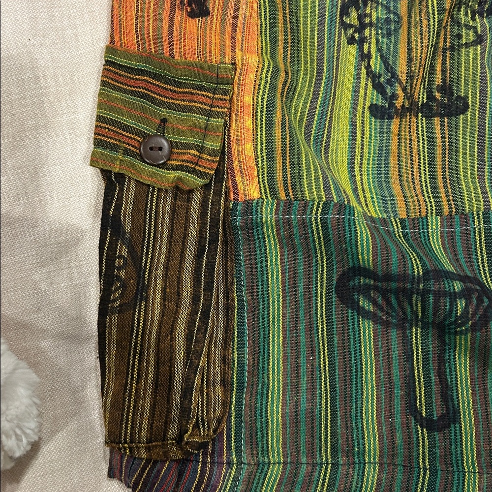 Shop Therapy Mushroom Patchwork Cargo Shorts L/XL… - image 3